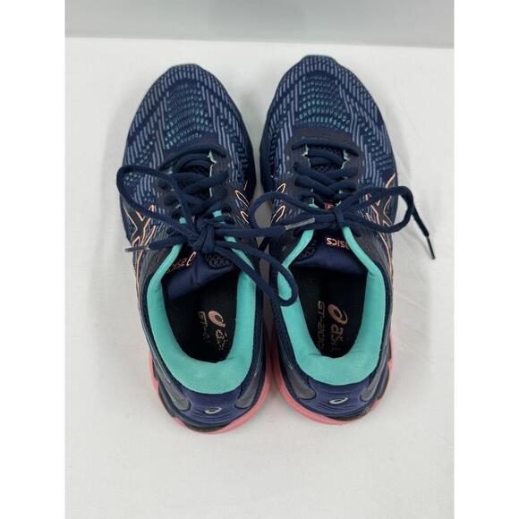 Asics Navy GT-2000 Trail Sneakers Aqua Accents Womens Shoes Size 9‎ - Picture 4 of 6